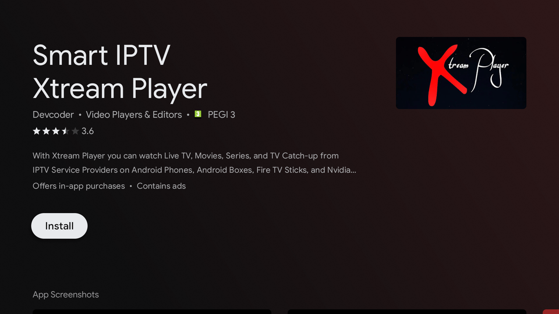 Xtream Player IPTV Kurulumu